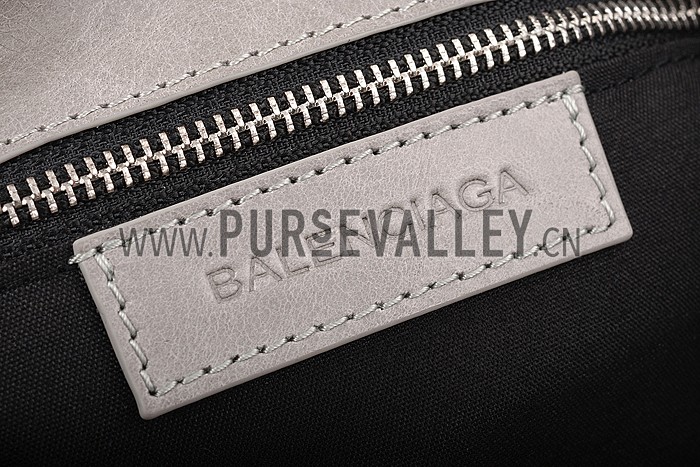 Balenciaga Clutch Argent Silver With Silver Hardware 607834
