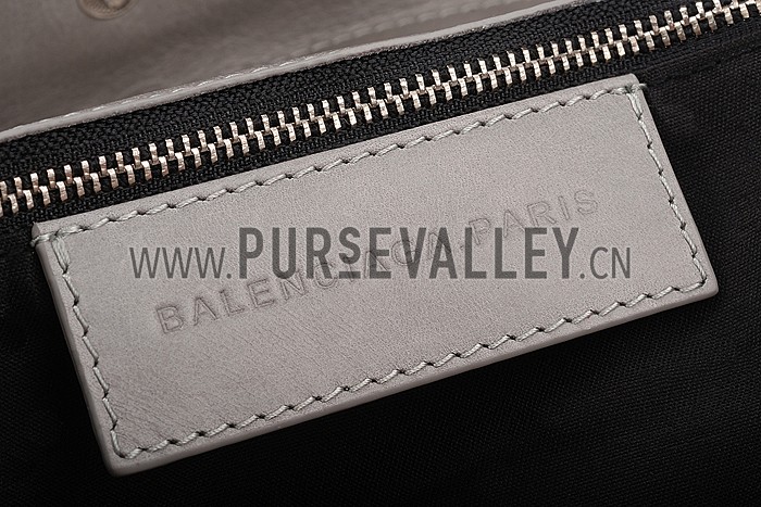 Balenciaga Giant 12 Envelope Clutch Argent Silver 607849
