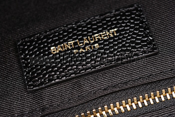 Saint Laurent Classic Monogram Satchel Black 607882