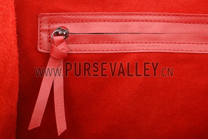 Celine Luggage Phantom Tote Red