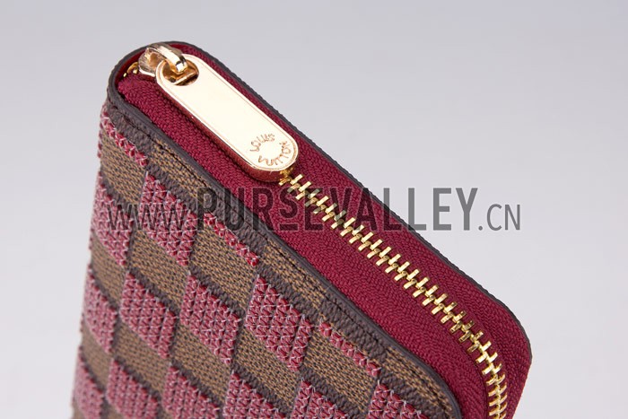Louis Vuitton Damier Paillettes Wallet Red