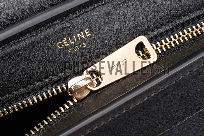 Celine Trapeze Black Bag 607301