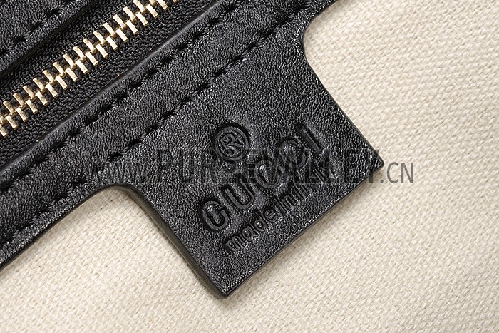 Gucci Nice Microguccissima Leather Boston Bag Black 607308