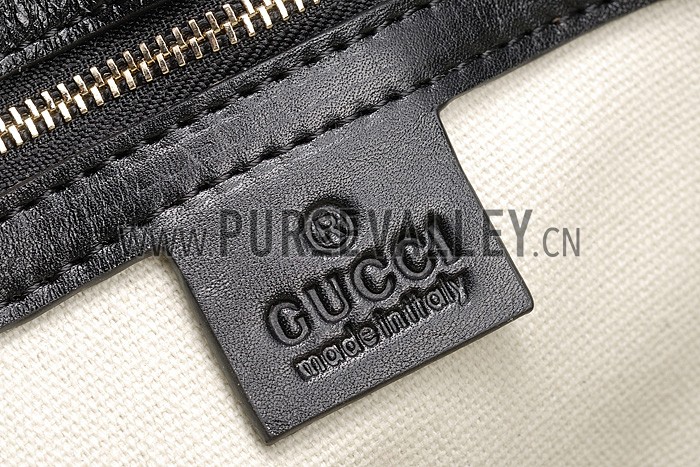 Gucci Black Leather Work Bag 607332