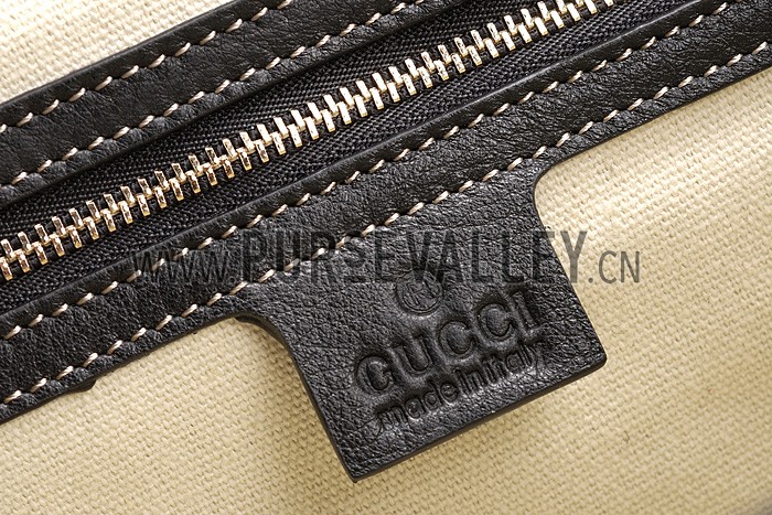 Gucci Medium Horsebit Black Leather Flap Bag 607336