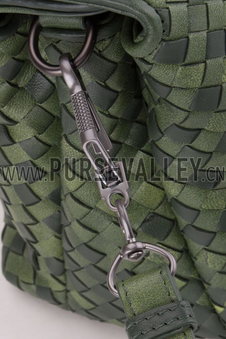 Bottega Veneta Intrecciato Duffel Bag Dark Green