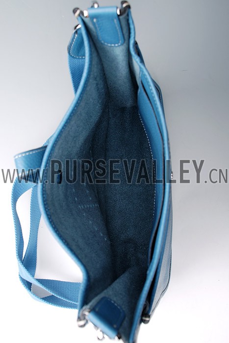 Hermes Blue Evelyne Shoulder Bag