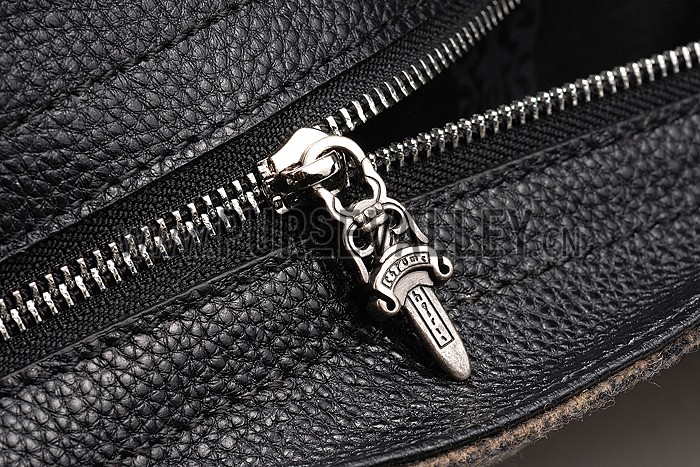 Chrome Hearts Brown Tweed Handbag 607424