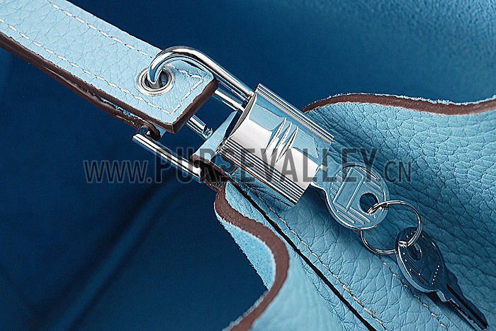 Hermes Picotin MM Blue Jean 607498