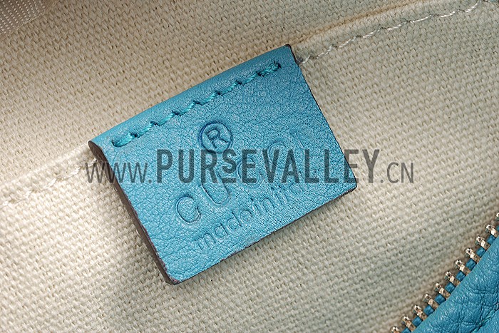 Gucci Soho Leather Mini Chain Bag Teal 607945