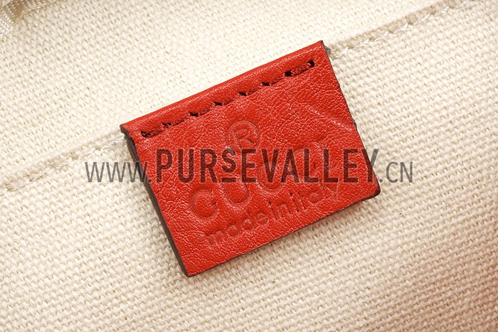 Gucci Soho Leather Mini Chain Bag Red 607946