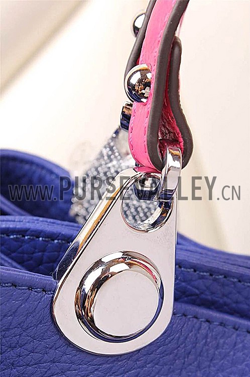 Hermes So Kelly Blue Electric And Pink 607972