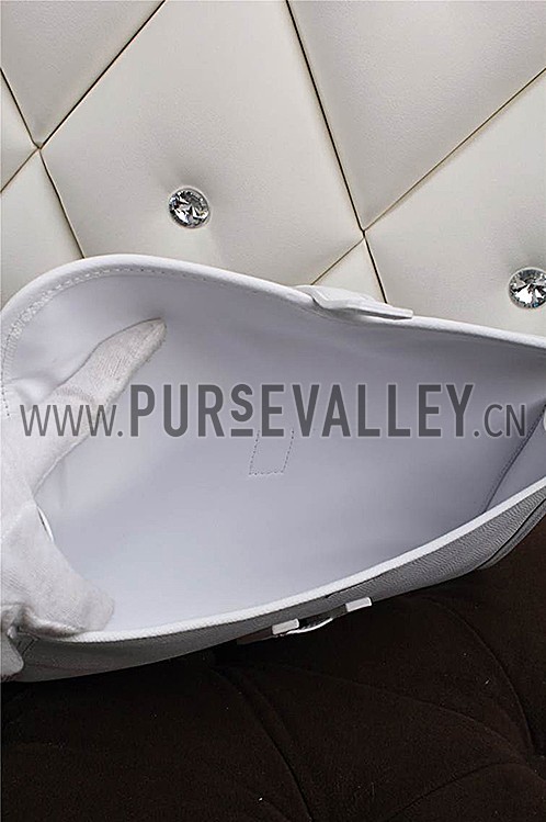 Hermes Jige Elan 29 White Clutch 608015