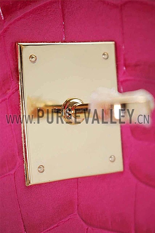 Hermes Birkin 35 Crocodile Rose Tyrien 608060