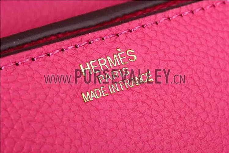 Hermes Stirrup Shoulder Bag Pink 608100