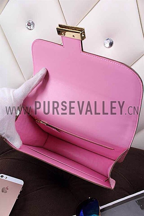 Hermes Constance Crocodile Leather Pink 608108