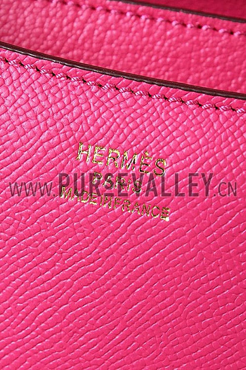 Hermes Constance Rose Tyrien With Gold Hardware 608115
