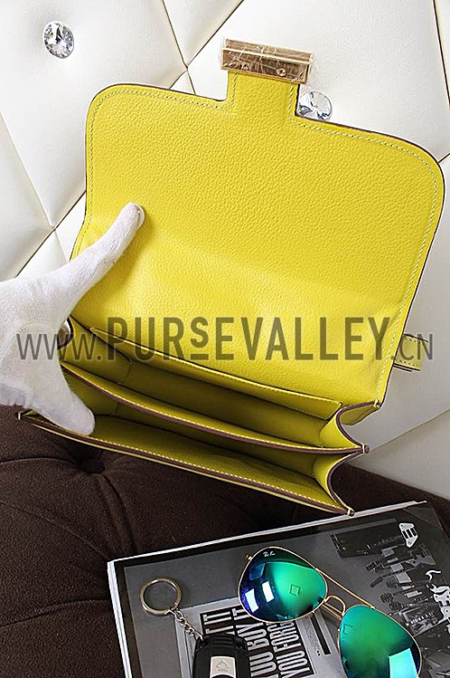 Hermes Constance Yellow With Gold Hardware 608120