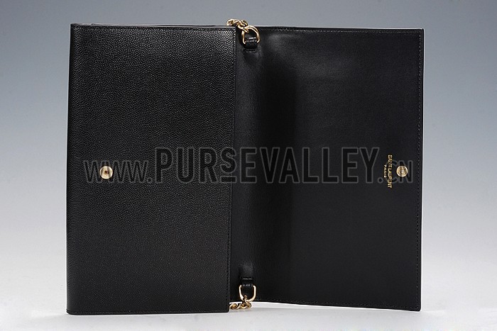 Saint Laurent Classic Letters Chain Bag Black 608205
