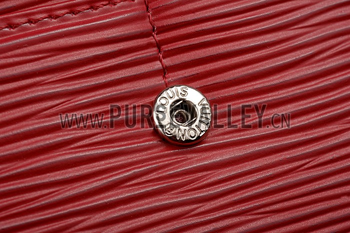 Louis Vuitton Red Epi Leather Sarah Wallet