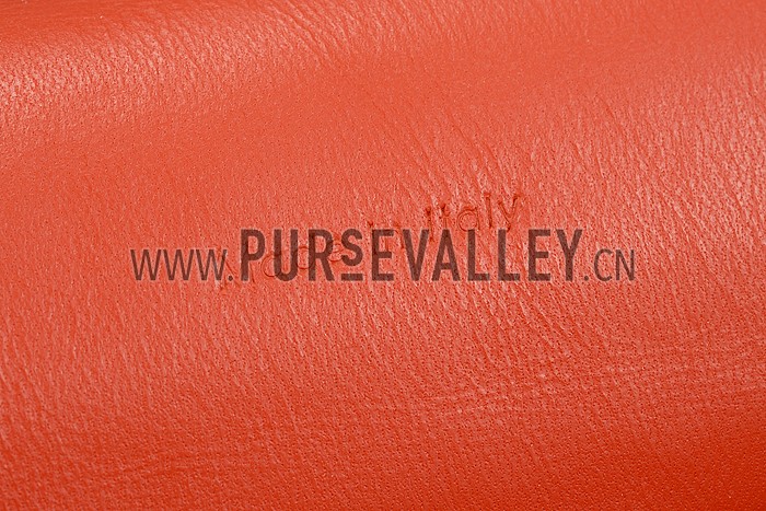 Celine Trotteur Bag Soft Leather Orange 608238