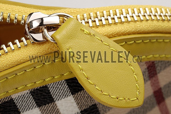 Burberry Tassel Tote Bag Yellow Barley 608261
