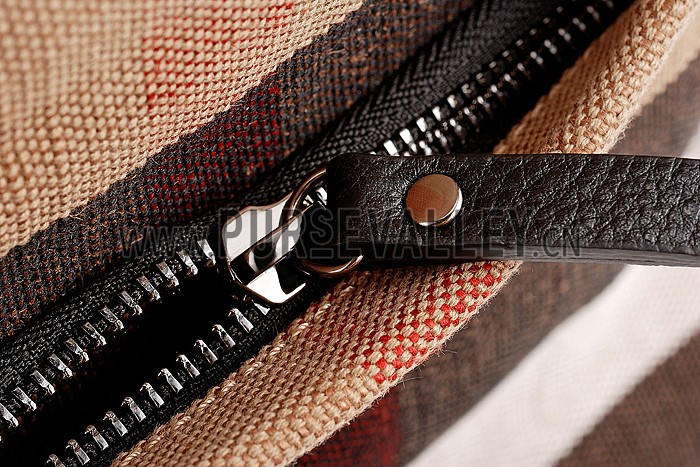 Burberry Man Single Strap Canvas Check Backpack Black 608271