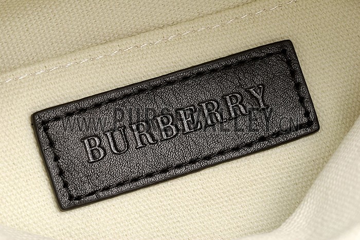 Burberry Canvas Check Foldover Crossbody Bag Black 608277
