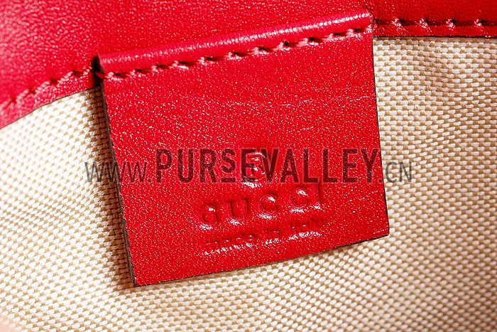 Gucci Lady Web GG Small Canvas Bag Dark Red