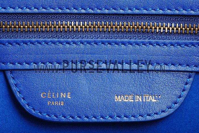 Celine Micro Luggage Blue