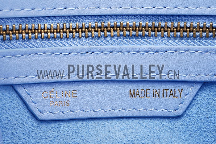 Celine Micro Luggage Light Blue