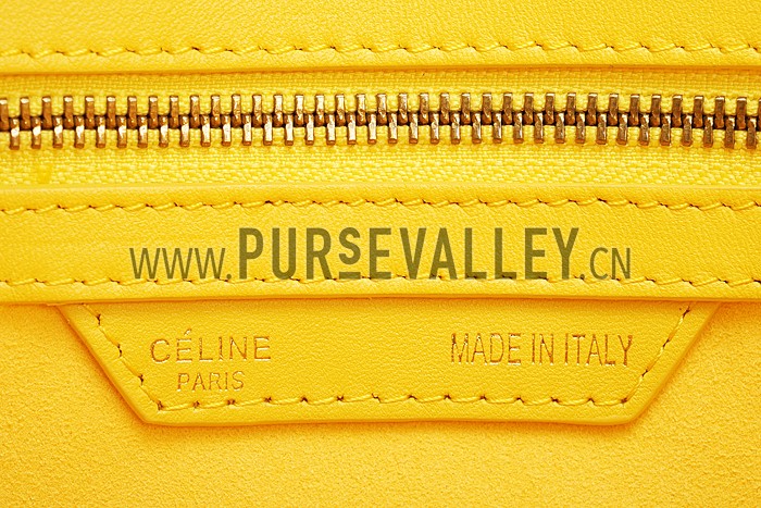 Celine Micro Luggage Yellow