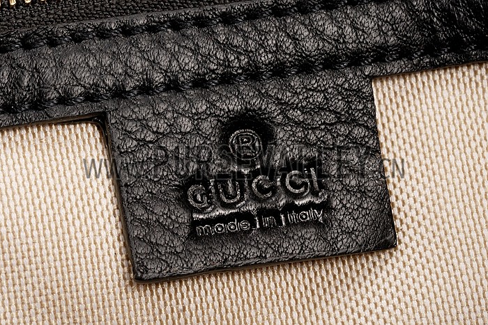 Gucci GG Classic Top Handle Leather Bag Black