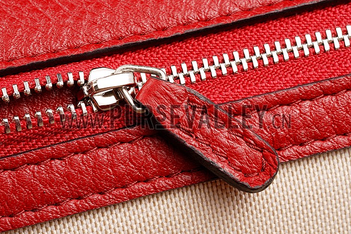 Gucci Bamboo Daily Flap Shoulder Bag Dark Red