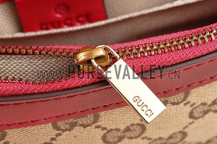 Gucci Lady Web GG Small Canvas Square Bag Red