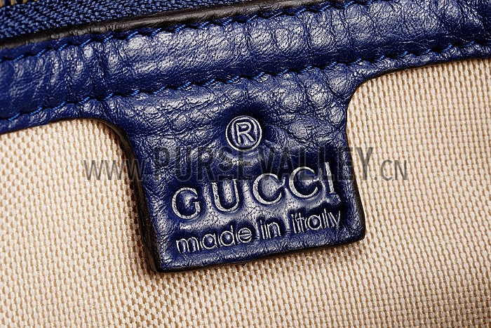 Gucci GG Classic Top Handle Bag Dark Blue
