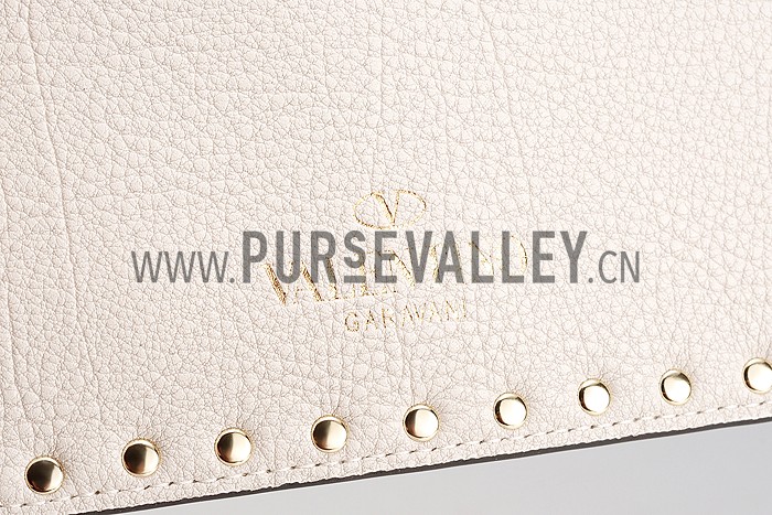 Valentino RockStud Cross Body White Bag
