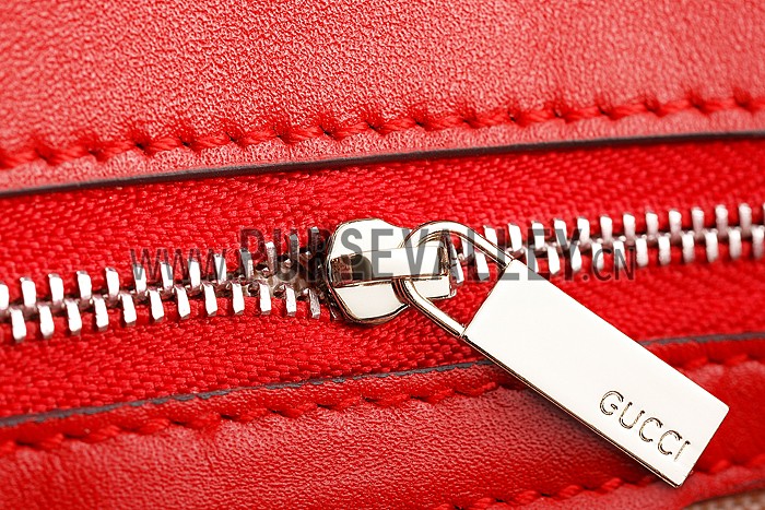 Gucci Interlocking Shoulder Bag Red