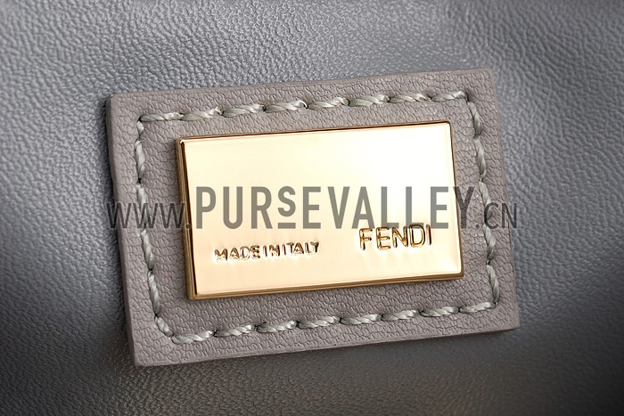 Fendi Peekaboo Karlito Capsule Detail Grey Bag