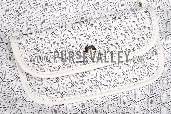 Goyard St Louis Tote White