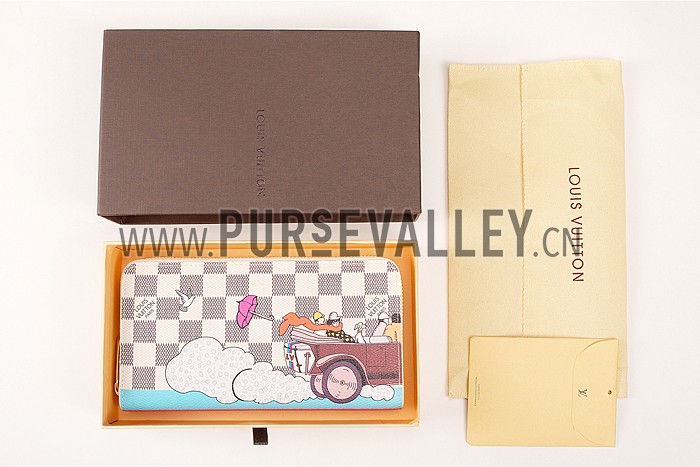 Louis Vuitton Damier Azur Evasion Zippy Wallet