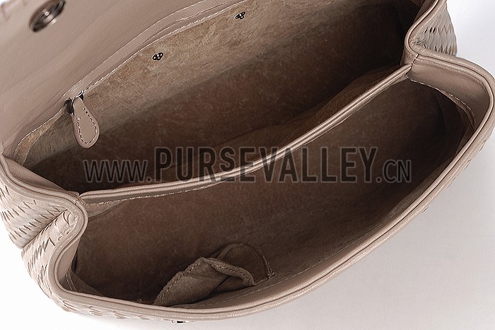 Bottega Veneta New Sand Intrecciato Nappa Olimpia Bag