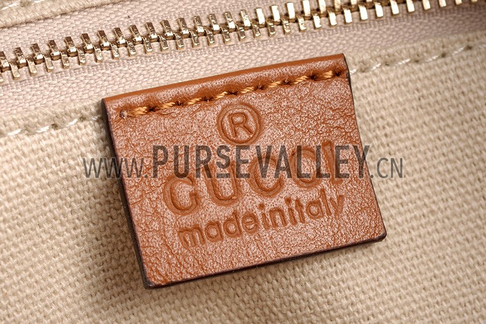 Gucci Swing Ebony/Tan Tote Small