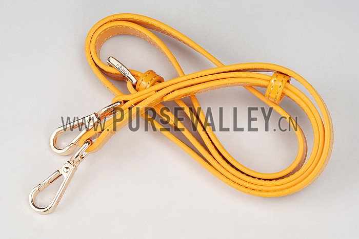 Prada Promenade Crocodile Leather Bag Yellow