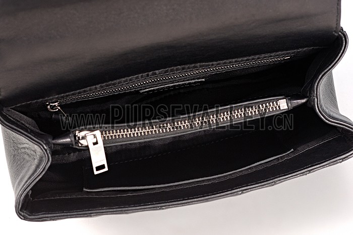 Saint Laurent College Monogram Medium Bag Black