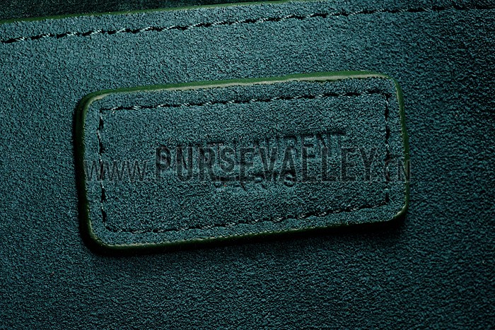 Saint Laurent Medium Fringed Suede Leather Satchel Green