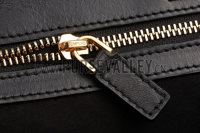 Tom Ford Natalia Alligator Doctor Black Bag