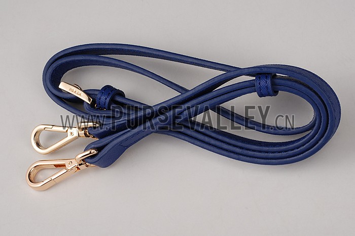 Prada Saffiano Small Leather Blue Bag