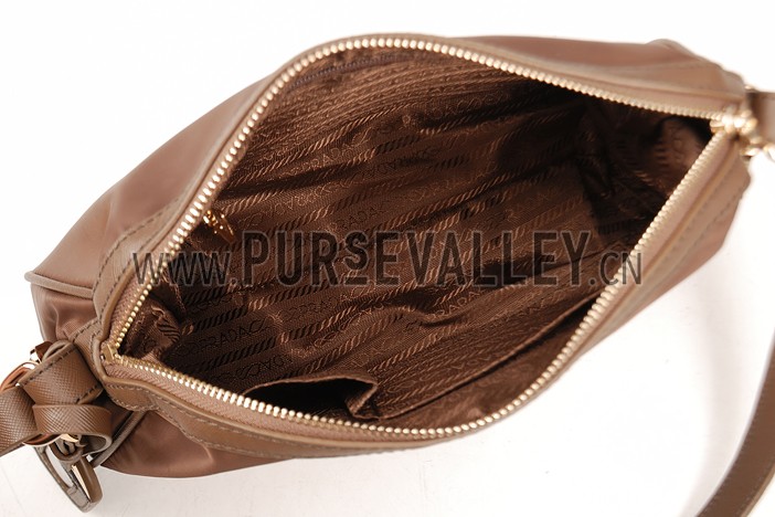 Prada Nylon Purse Brown