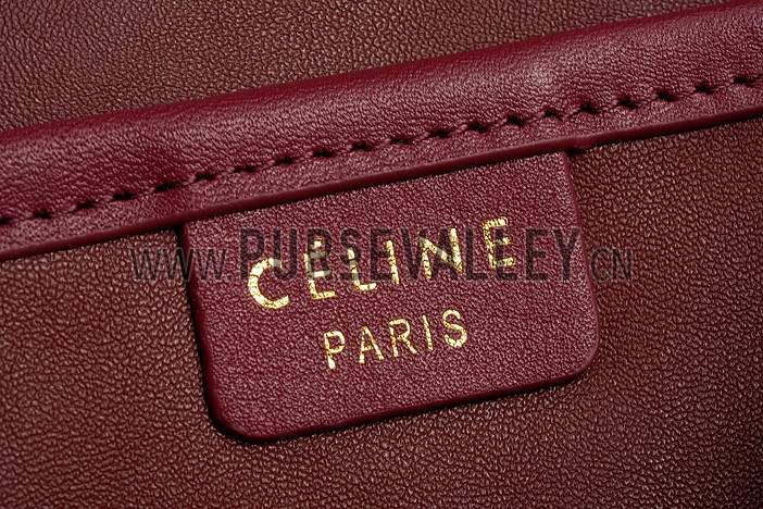 Celine Nano Luggage Dark Red